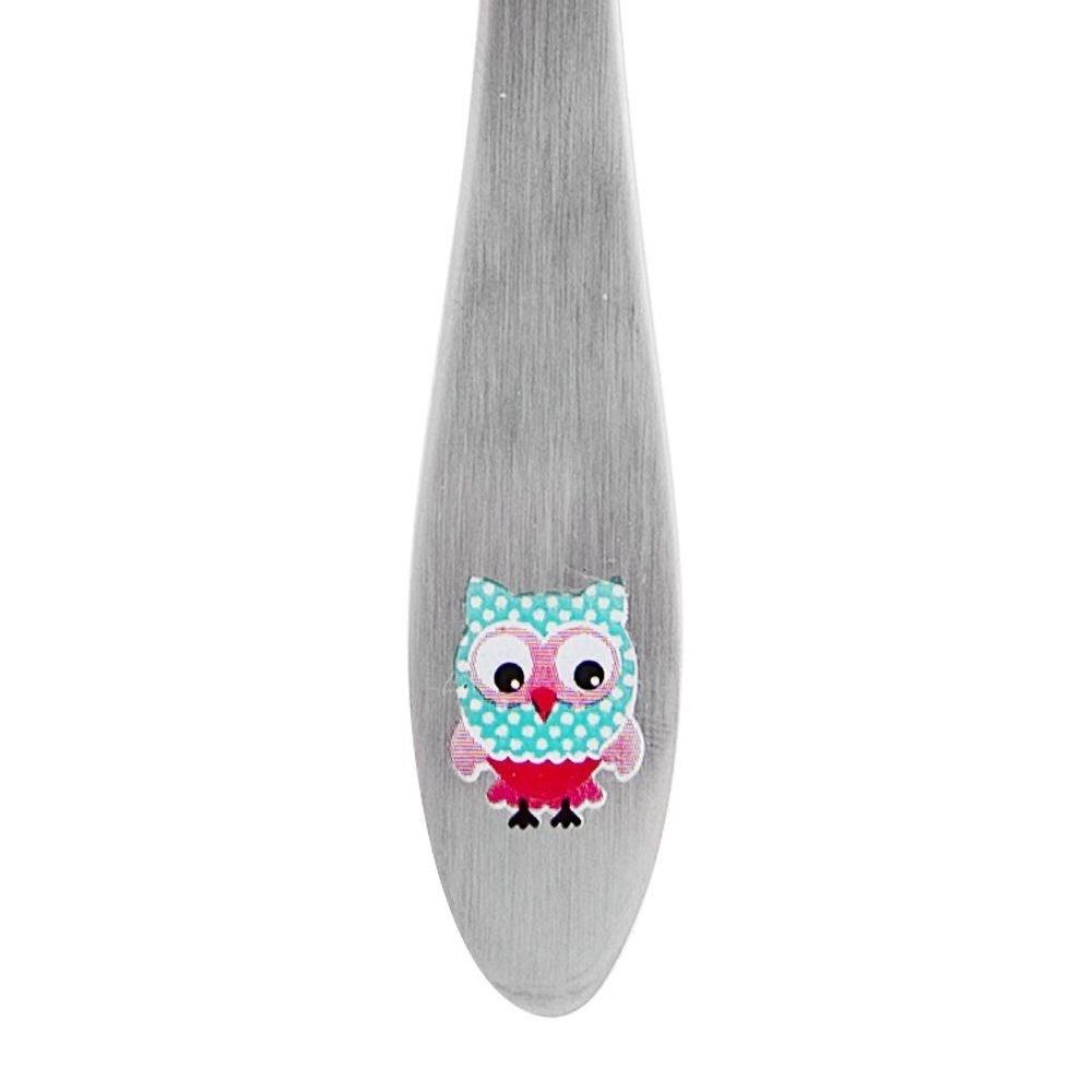 Children's steel cutlery OWL 3 pcs.