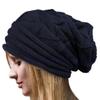 Winter Knitted Beanies Hat for Women Baggy Slouchy Solid Wool Cap Fashion Outdoor Warm Bonnet Hoods Female Snow Ski Warmer Gorra