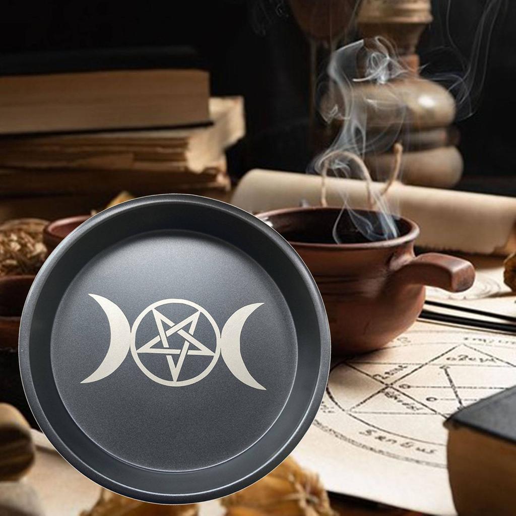 Стальной Астрологический Подсвечник Фазы Луны и Звезды Стол Алтарь Молочный