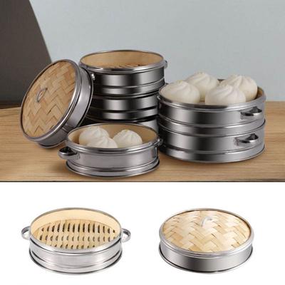 Плетение бамбука пароварка из нержавеющей стали китайские кухонные принадлежности новая корзина для закусок