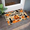 Halloween Doormat Pumpkin And Cat Floor Mat Outdoor Carpet Easy To Clean Rug For Bedroom Living Room Kitchen Rug