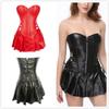 European & American Steampunk PU Faux Leather Corset Body Shaper