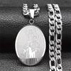 Classic Virgin Mary Pendant Necklace for Women Men Stainless Steel Gold Plated Catholic Mother Mary Necklaces Jewelry NZZZ140S05