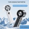 2024 New Refrigeration High Speed Fan Handheld Digital Display 3600mAh Portable Outdoor Fan Rechargeable Air Conditioner