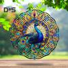 3D Wind Spinner Rainbow Hanging Stainless Steel Wind Spinner Metal Kinetic Art Ornament for Indoor Outdoor Yard Garden Decor