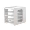 File Storage Rack Desktop Organizer Large Capacity Multi-Layer Partition Design Easy Assembly File Holder