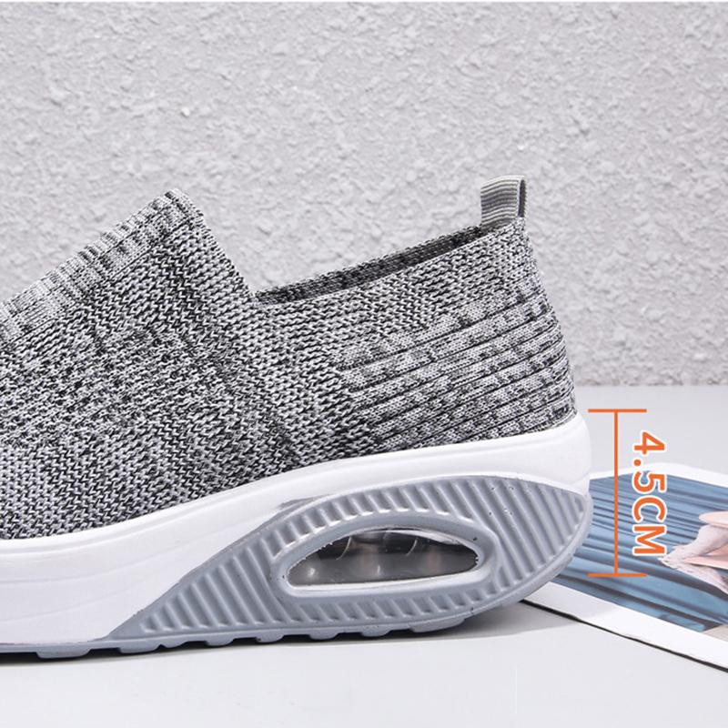 Летняя женская однотонная женская обувь на вулканизированной платформе на плоской подошве, повседневные дышащие женские прогулочные кроссовки на танкетке