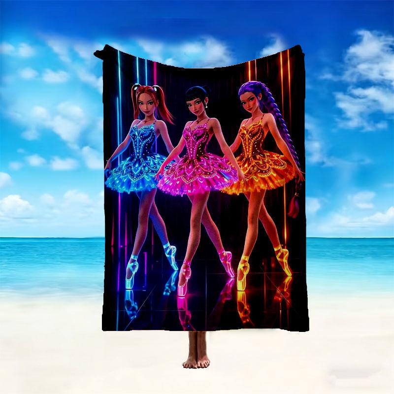 1pc Easy-Care Kpop Demon Hunters Blanket, Perfect for Couch, Bed, Home, Travel & More, Warm & Durable Printed Blanket