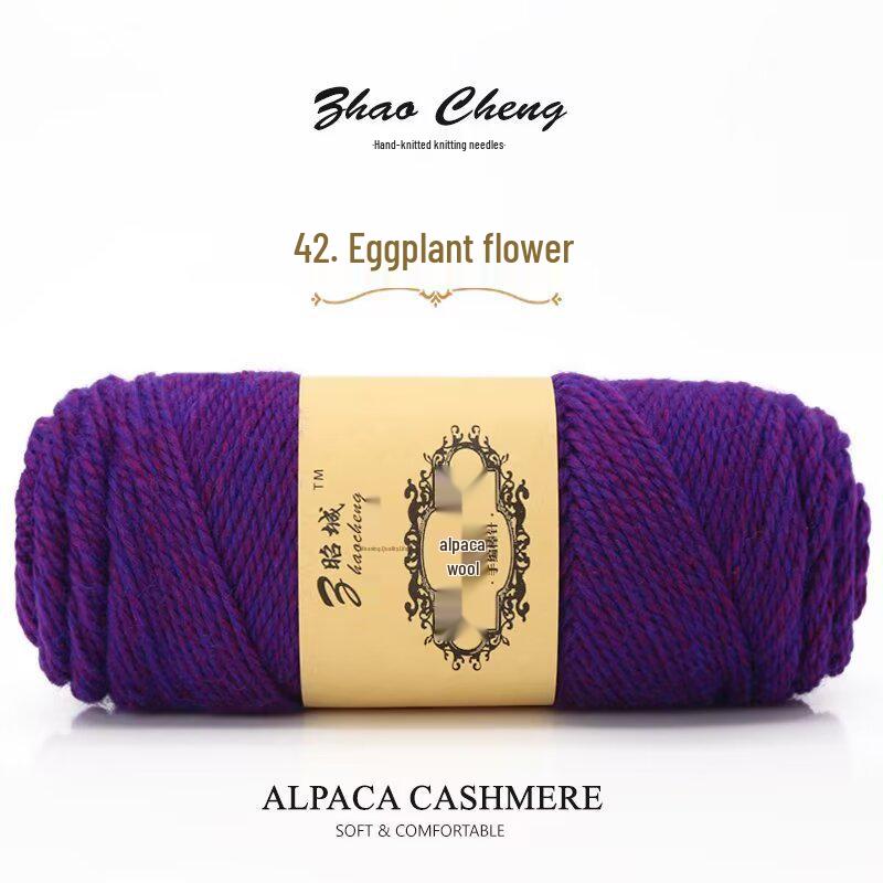 Шарф-подушка из альпаки ручной вязки – Средней толщины, Мягкий, Сделай сам, Крючком