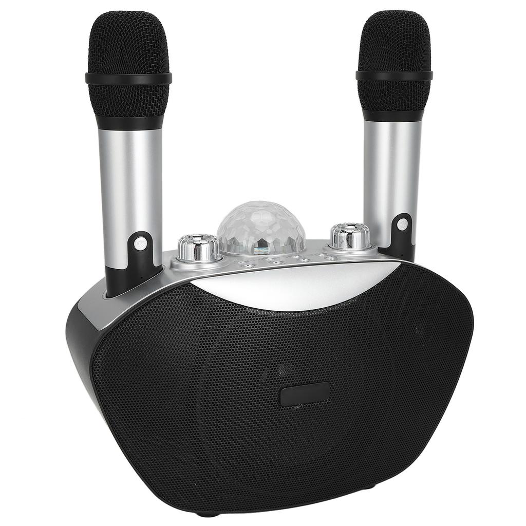 Портативный караоке-аппарат Family KTV RGB Lights Беспроводные Bluetooth-микрофоны Динамик для мобильных устройств
