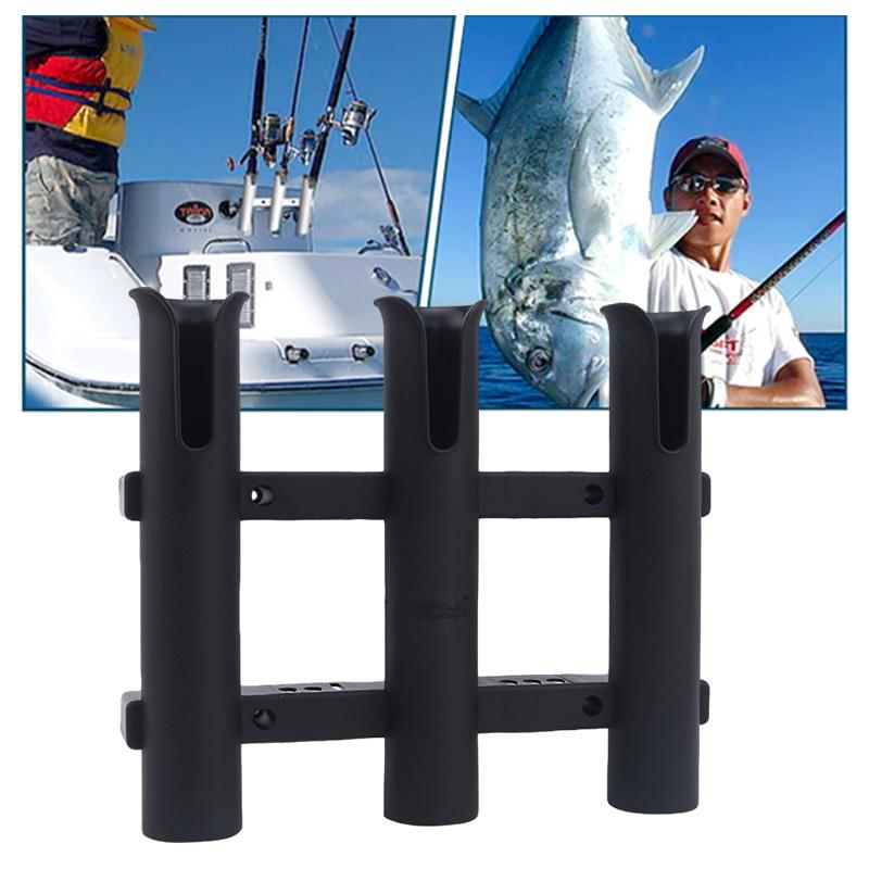 Держатель для удочек из алюминиевого сплава, настенная стойка с 3 звеньями для морской лодки, яхты, кемпера, автофургона, 3-камерного баллона
