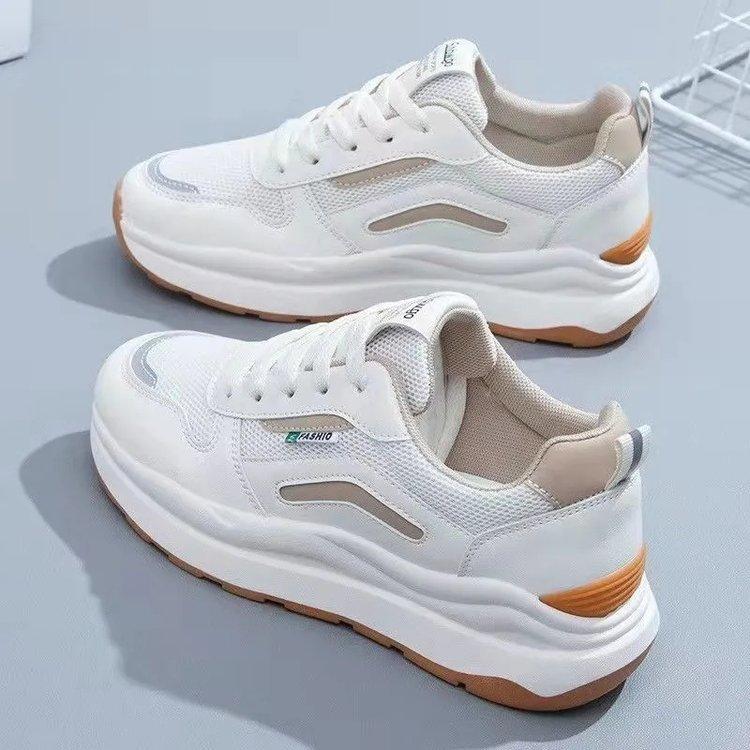 Daddy Shoes женские весенние новые поступления резиновые мягкие кроссовки женские туфли однотонные увеличивающие рост для отдыха и спорта Cortez