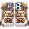 Чехол-книжка из искусственной кожи ручной работы для Honor X7a, противоскользящая противоударная обложка с ремешком на запястье и дизайном в виде сердечка/розы/кошки