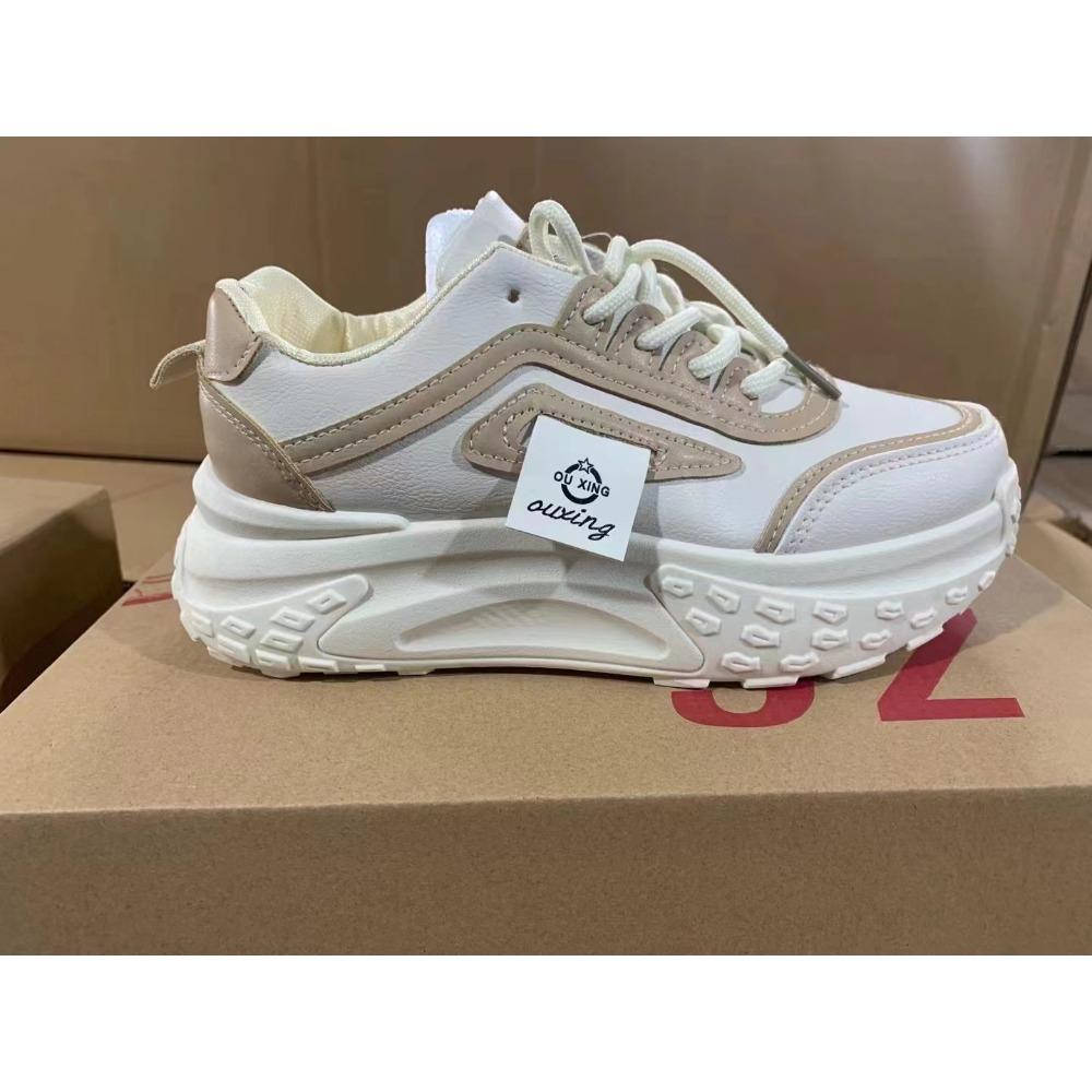 Женская обувь на толстой подошве, модная универсальная повседневная обувь на шнуровке, удобная дышащая обувь