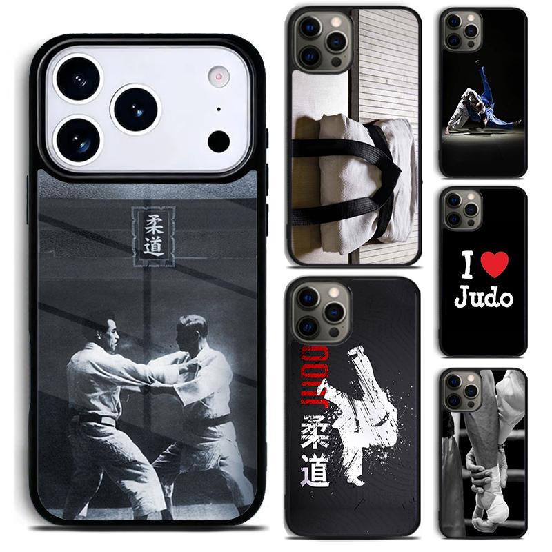 Я ЛЮБЛЮ Оригинальный чехол для телефона Janpan Judo для iPhone 17 16 15 Pro Max Air 14 13 12 11 Plus Ударопрочный чехол