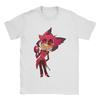 Men's Cartoon Alastor Hazbins Hotels T Shirts Cotton Tops Vintage Short Sleeve Round Collar Tee Shirt Plus Size T-Shirts