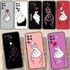 Чехол Kpop Finger Heart для OPPO A74 A94 A54 A1K A15 A16 A52 A72 A83 A91 A93 A53S A5 A9 A31 A53 2020