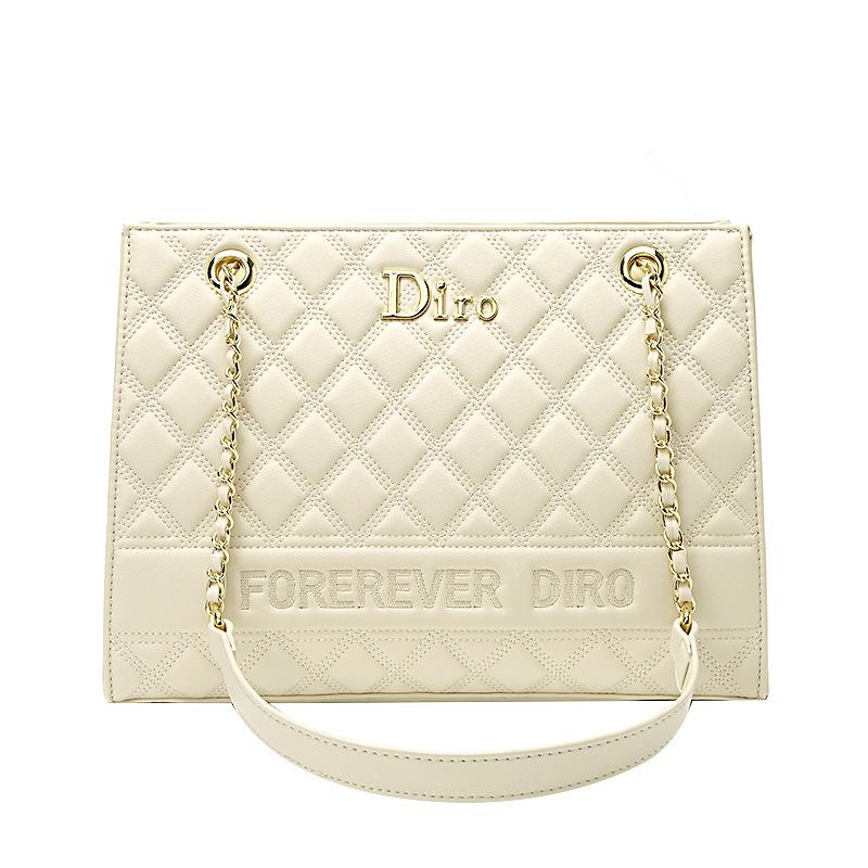 Кожаная вместительная сумка-тоут для поездок на работу, Новая женская высококлассная сумка на цепочке, Одноплечевая сумка через плечо