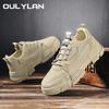 Oulylan Мужские Повседневные Дышащие Кроссовки Летние Ботинки на Шнуровке Защитные Водонепроницаемые Рабочие Ботинки Противоскользящая Износостойкая Обувь