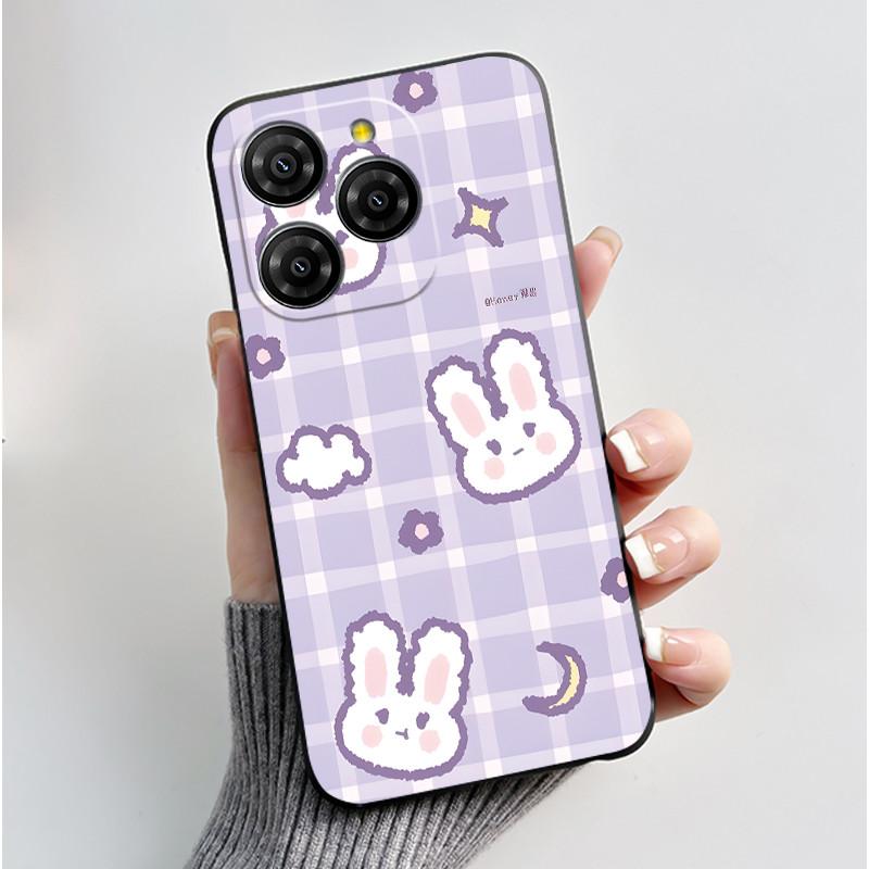 For Blackview Shark 9 5G Case Cute Funny Love Heart Rabbit Soft Silicone Protective Back Cover For Black View Shark 9 Phone Case