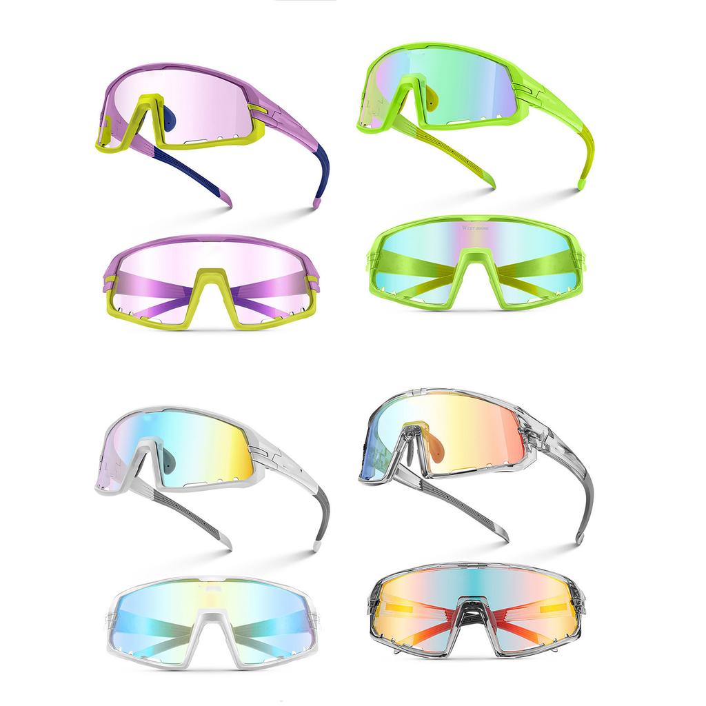 Фотохромные очки для велоспорта Солнцезащитные очки Спорт на открытом воздухе Велосипедные очки Ветрозащитные очки для женщин и мужчин
