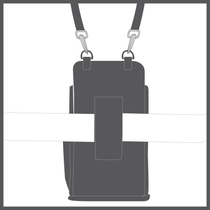 Holster pour terminal de saisie - MOBILIS - Refuge - Noir - Semi-rigide - Ceinture amovible