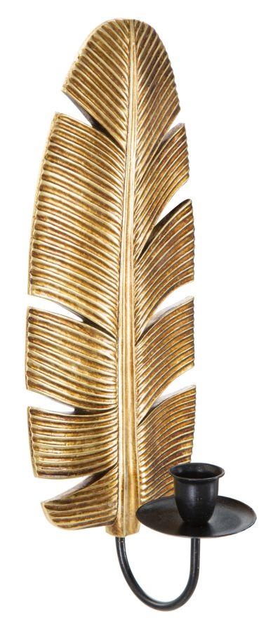 Настенный подсвечник Лист См 12,8X8,9X31,2