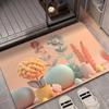 Прочный 3D коврик для ванной из диатомита, впитывающий, противоскользящий, для душа, прихожей, напольный коврик для ванной, дверь