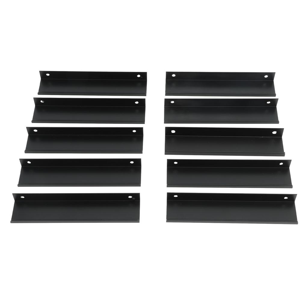 10PCS Aluminium Alloy Cabinet Edge Pull G Type Clasp Hidden Cabinet Handles for Kitchen Door Drawer Cabinet