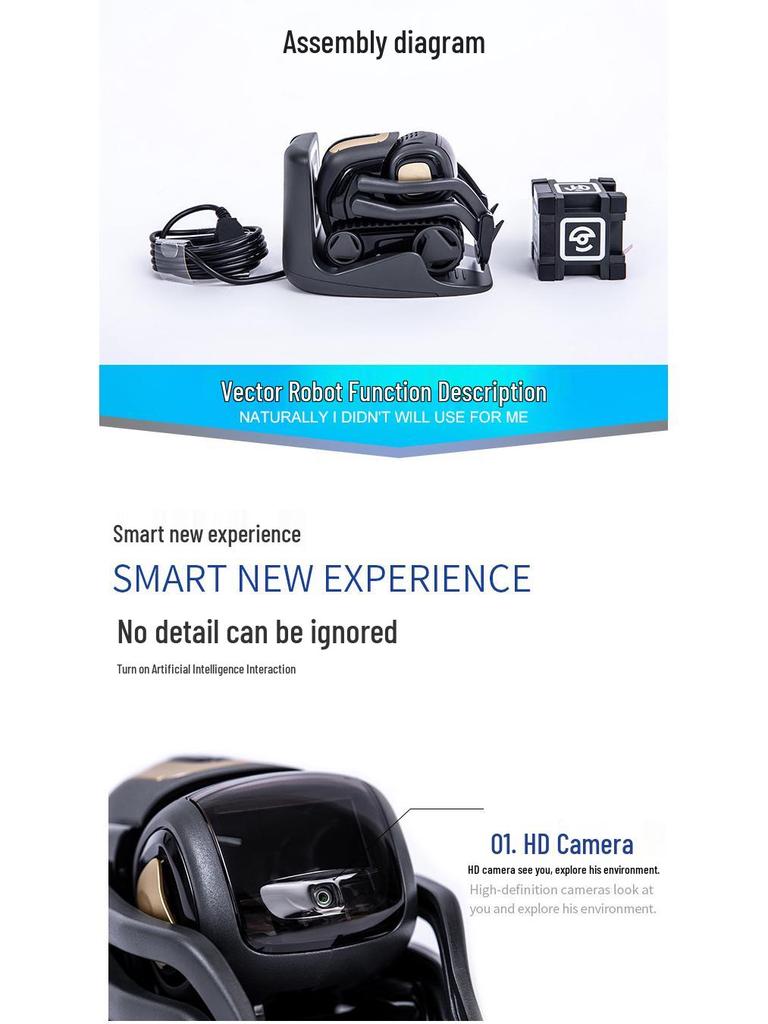 Умный робот-питомец Vector2.0: Эмоциональный компаньон и интерактивная игрушка для детей на базе ИИ