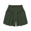 Women's Fashion Summer Pocket Hight Waist Detail Shorts Casual Pants