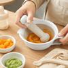 Manual Ceramic Grinding Bowl Safety Rice Paste Bowl Baby Food Milling Bowl  Garlic Ginger Grinding