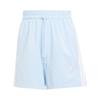 Essentials 3-Stripes Cotton Comfortable Fashion Lace-Up Simple Sports Shorts Women Shorts Glowing-Blue White JD0911