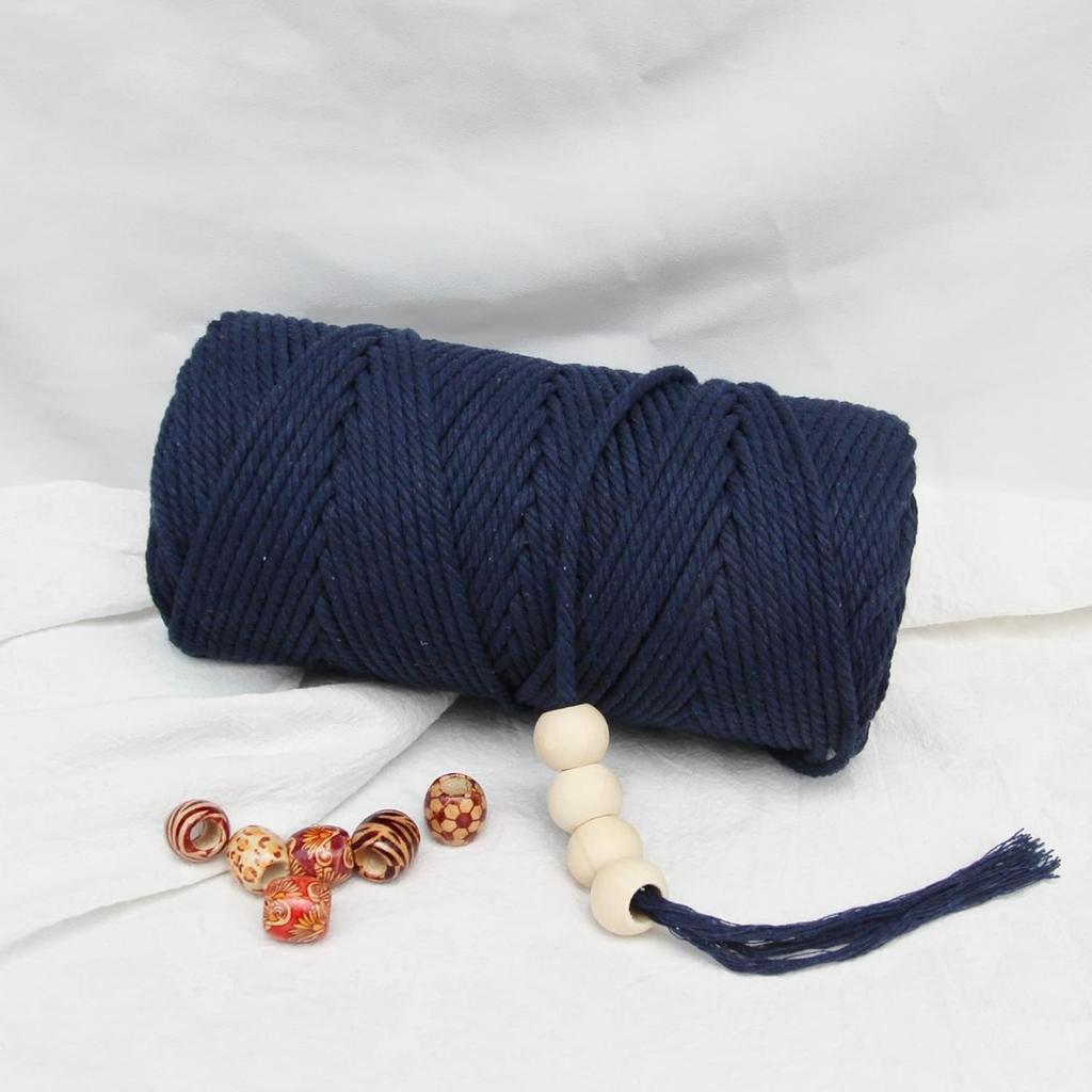 Шнур макраме 4 мм 100 м, хлопковая веревка, веревка, поделки, сделай сам, цветная нить, витой шпагат, ручное шитье, домашнее свадебное украшение