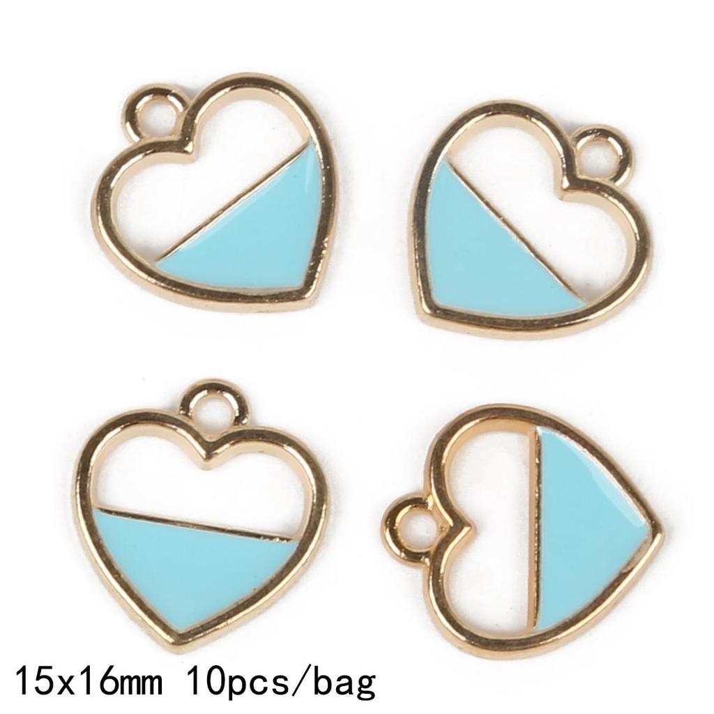 9-12Pcs Multi-Styles Starfish Shell Conch Crown Enamel Charms Pendant For Jewelry Making DIY Bracelet Necklace