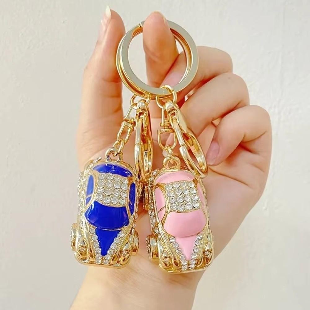 Crystal Charm Crystal Car Key Chain Mini Metal Keychain Creative Handbag Decoration Pendant Gifts