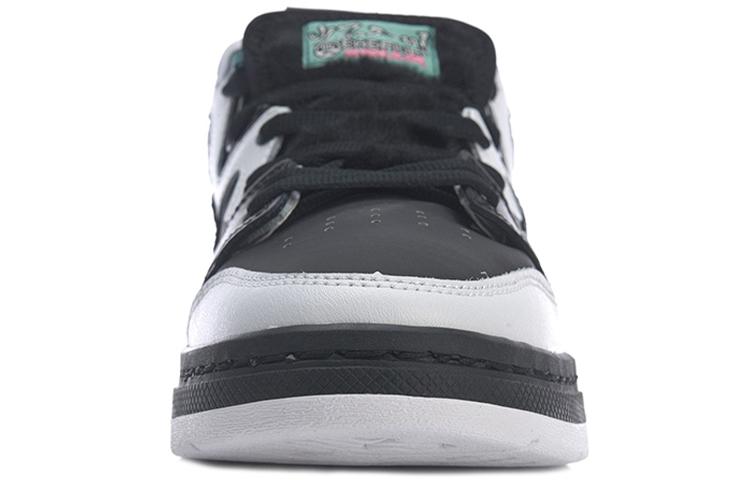 1807 X Li Ning Wave PRO Скейтбордические кроссовки Женские Низкие Черный/Белый AECR066-1