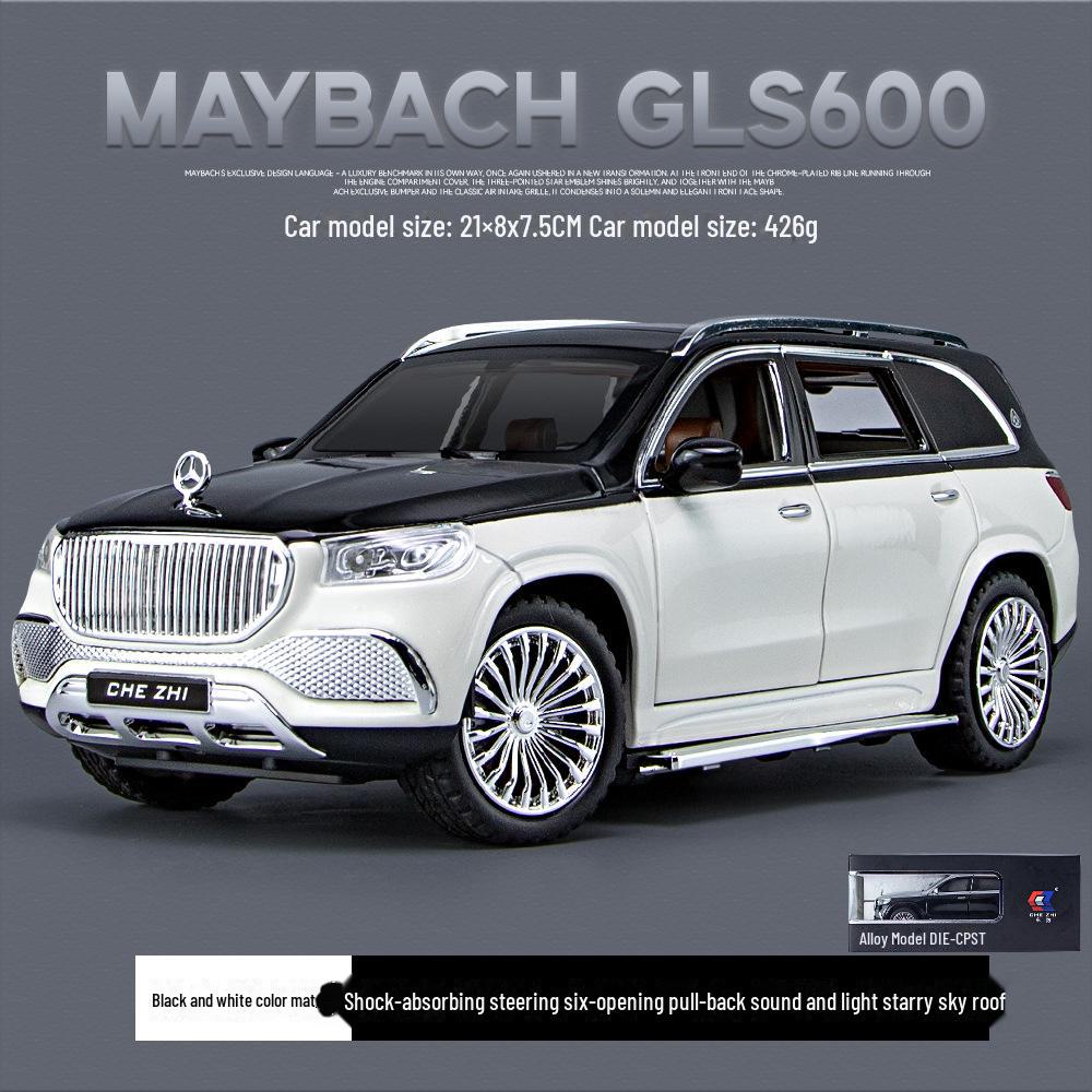 1:24 Mercedes-Benz Maybach GLS600 Alloy Model Car Toy - Детская имитация и демонстрационный элемент