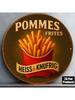 Винтажная металлическая табличка Pommes Frites Настенное искусство Декор для Кафе Бара Ресторана