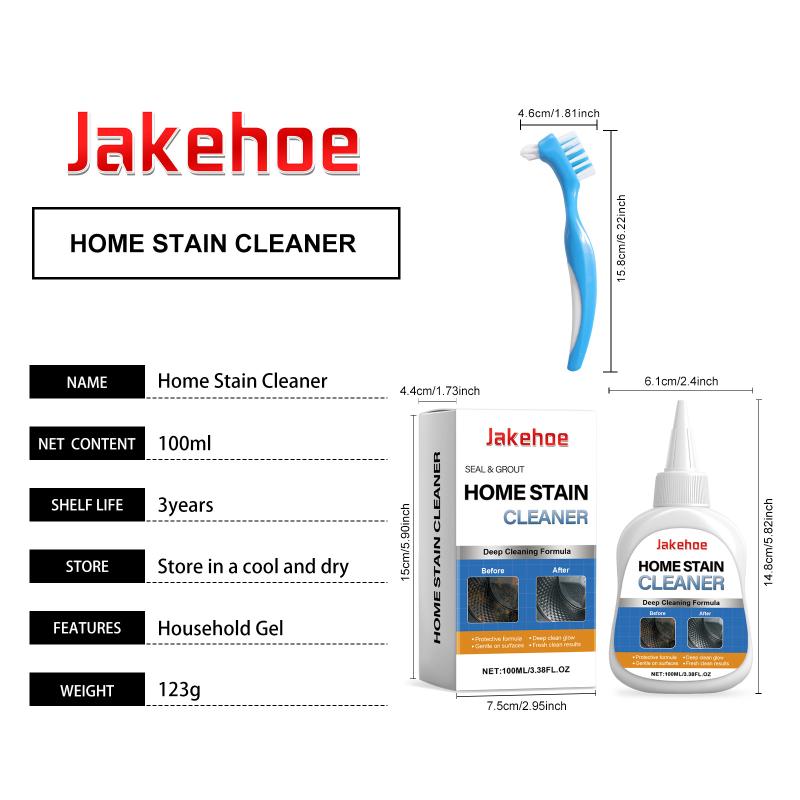 Jakehoe Бытовой Гель для Удаления Пятен Мощное Средство для Чистки Стиральных Машин с Щеткой Душевая Ванная Раковина Универсальный Очищающий Гель