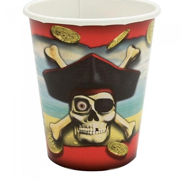 Unique Party Pirates Bounty Paper Party Cup (Pack of 8)