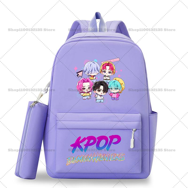 Школьный рюкзак Kpop Охотники на демонов Студенческий Подросток Рюкзак Девочка Повседневный Кавайный Школьная сумка Дорожный рюкзак Mochila Подарок для STEM DIY Набор для сборки 3D