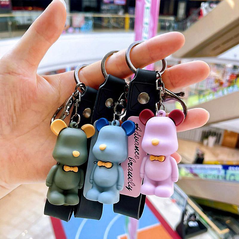 Cute Bear Key Buckle Bag Pendant Key Chain Pendant for Cars Ornaments Accessories