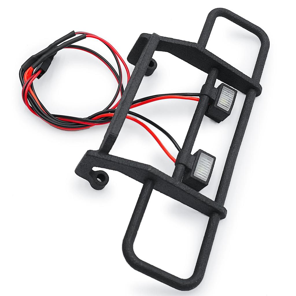 TRZX Масштаб 1/18 Передний бампер со светодиодными фонарями для Traxxas TRX4-M K10 Аксессуары для радиоуправляемого краулера