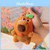 Frog Orange Hat Capybara With Backpack Plush Keychain Toy Pendant Decoration