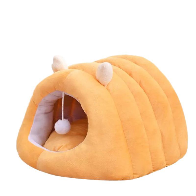 Plush Four Seasons Pet Bed for Cats and Small Dogs