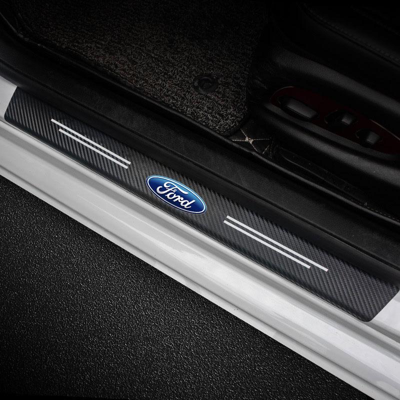 PDOJ7 Car Threshold Portector Strip Car Door Sill Film Wear Resistant For Ford Focus Mondeo mk4 mk5 Ranger Fusion Kuga Car Accessories