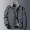 Мужская шерстяная куртка с толстым вельветом и модная повседневная свободная теплая хлопковая куртка