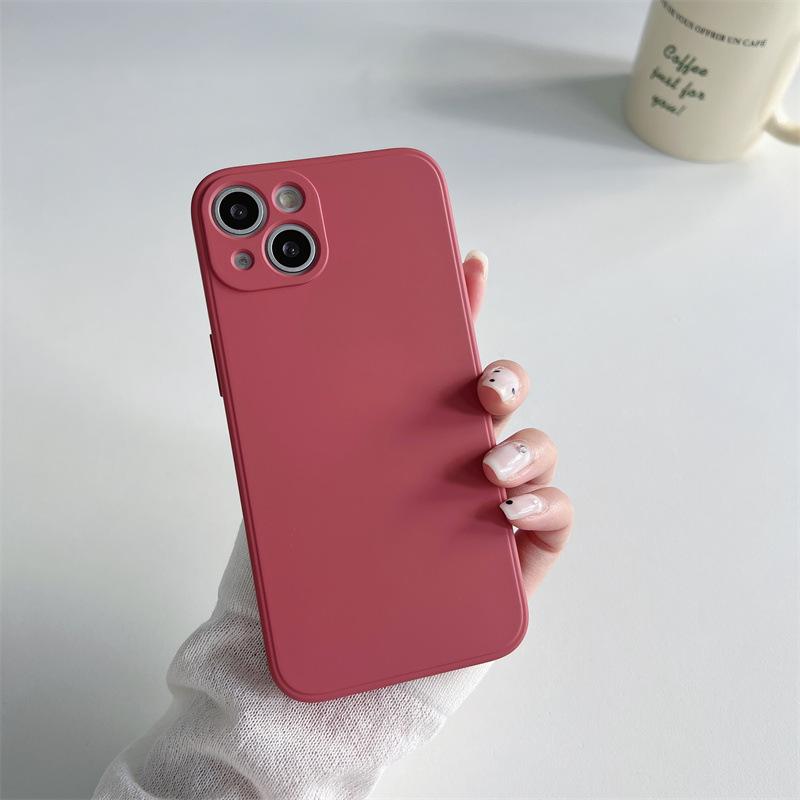 Для чехла для телефона IPhone 17 ProMax 15pro Жидкий силикон для Apple 16E Встроенный бархат 14 Напыление 13