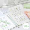 Planwith Friends Program, Four Leaf Clover Loose-leaf Book, Removable Horizontal Line Inner Page Student Workbook B5 Notebook